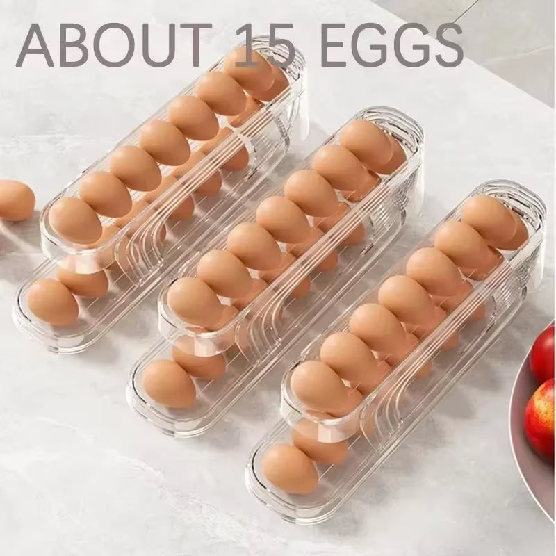 Bilayer Fridge Egg Storage Box