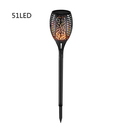 LED Waterproof Solar Torch Light Lamp Outdoor Landscape Decoration Garden Lawn Light
