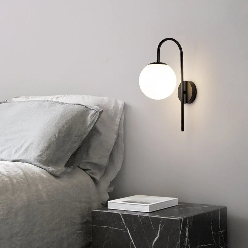 Modern Creative Glass Ball Wall Light