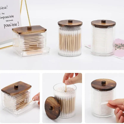 Virella Bamboo Lid Apothecary Storage Set