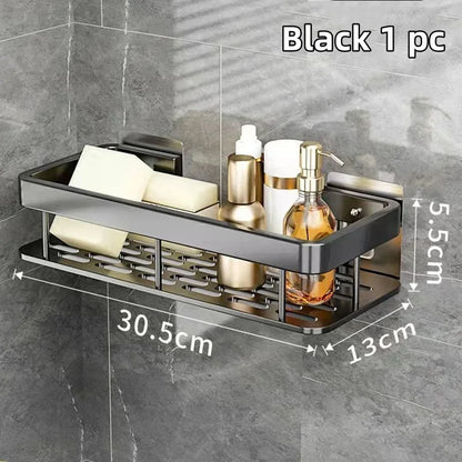 Virella Aluminum Adhesive Shower Shelf Collection