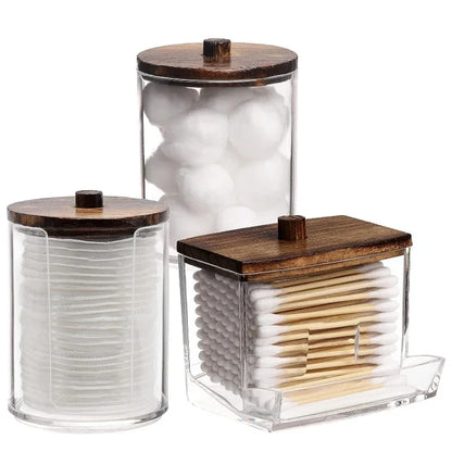Virella Bamboo Lid Apothecary Storage Set