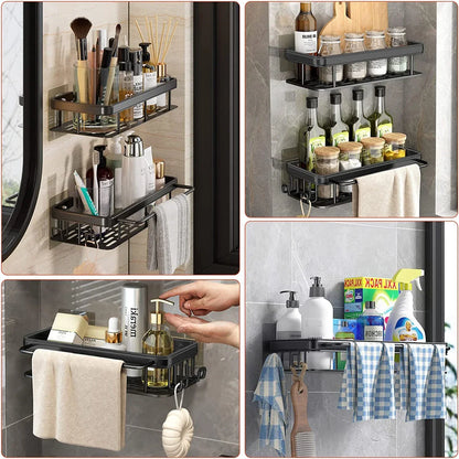 Virella Aluminum Adhesive Shower Shelf Collection