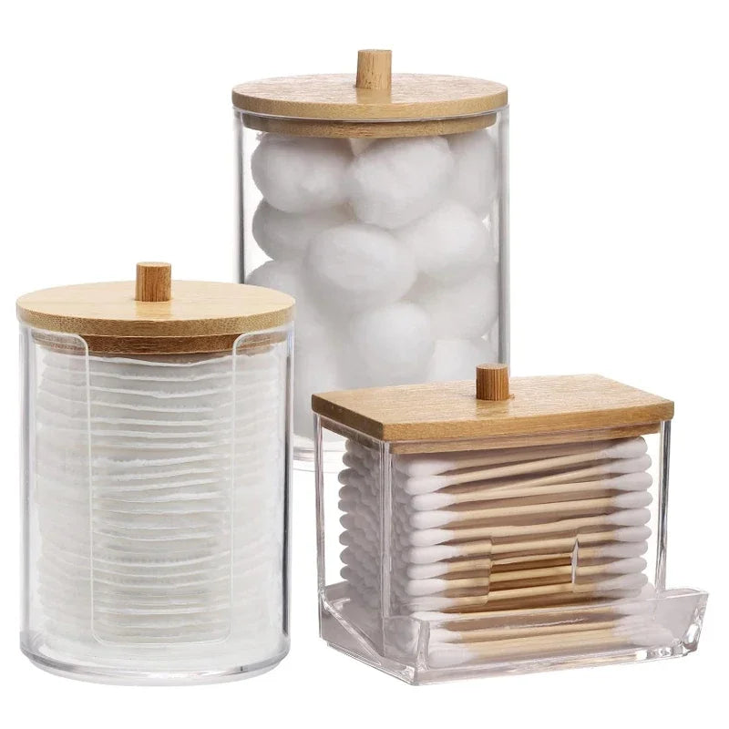 Virella Bamboo Lid Apothecary Storage Set
