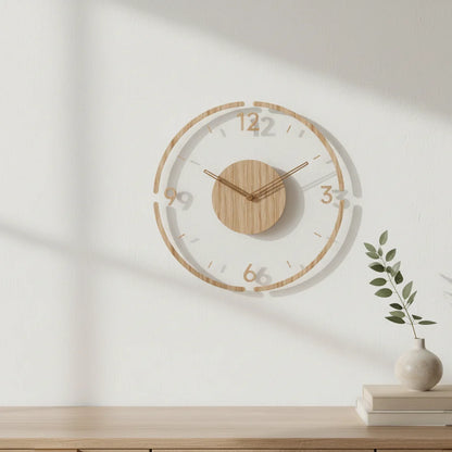 Virella Scandinavian Wooden Wall Clock