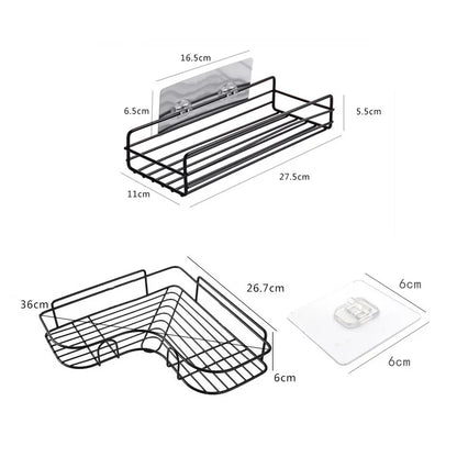 Virella No-Drill Metal Bathroom Shelf