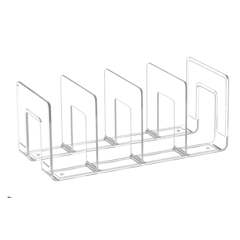 Clear Plastic Purse Handbag Organizer 4 Sections Bag Closet Shelf Divider Purse Display Stand Handbag Storage Organizer Holder