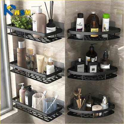 Virella Aluminum Adhesive Shower Shelf Collection