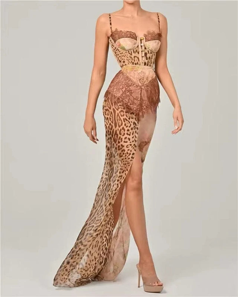 Verona Baroque Corset Maxi Dress